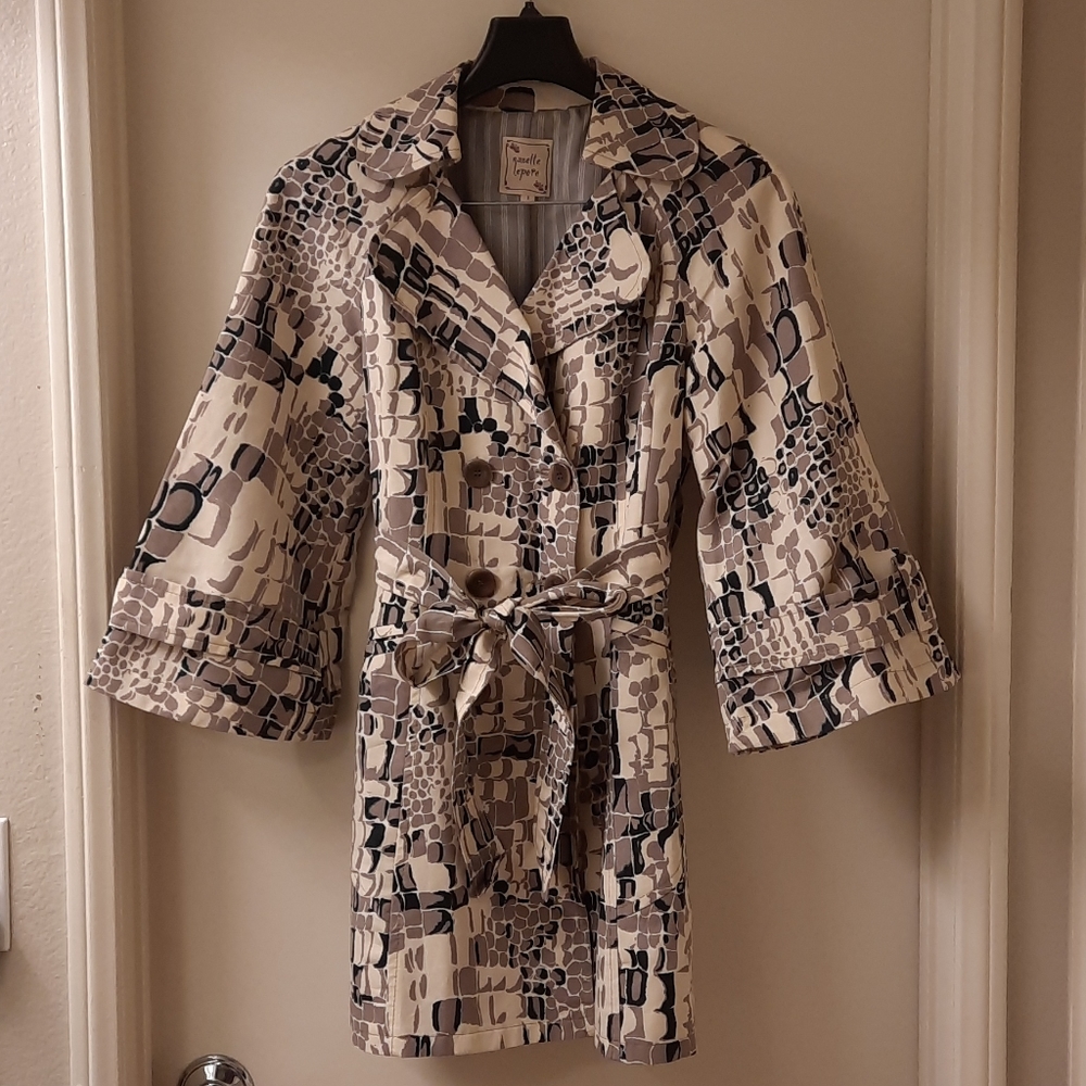 Nanette Lepore 'Racy Croc' Trench Coat